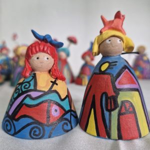 campanitas de bizcocho cerámico